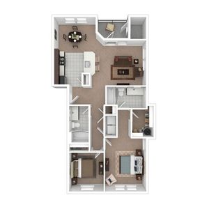 Two Bedroom Two Bath | Tualatin OR Apartments for Rent | River Ridge