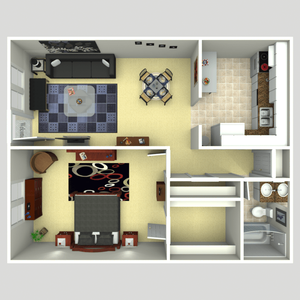 one bedroom b