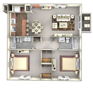 2x2 floorplan