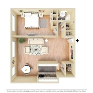 1 Bedroom 1 Bath