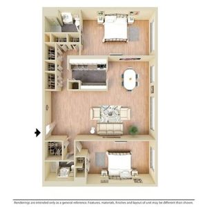 2 Bedroom 1 Bath