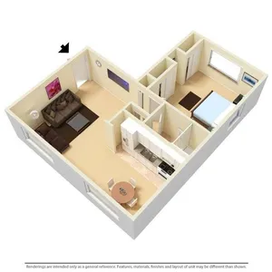 AudubonManor 1BD 1Bath 670sqft