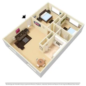 AudubonManor 2BD 1Bath 870sqft