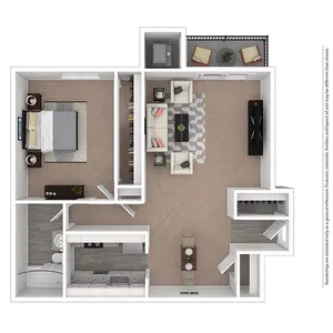 GoshenTerrace 1BD 1Bath 795sqft