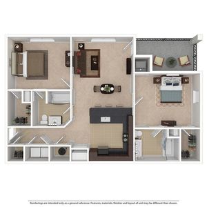 Lakeview2 2BD 2Bath 1079sqft