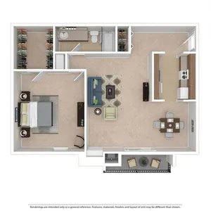 Toftrees Cricklewood 1BD 1Bath 799sqft