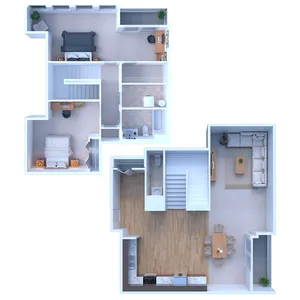2 Bedroom / 1.5 Bathroom Penthouse - 1,798