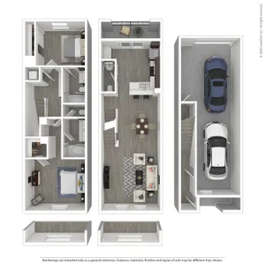 A1 Floorplan With Tandem Garage