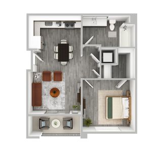 One-Bedroom, One-Bathroom Apartment