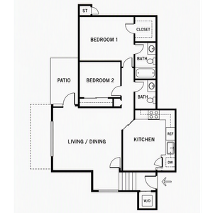 2x2 floorplan