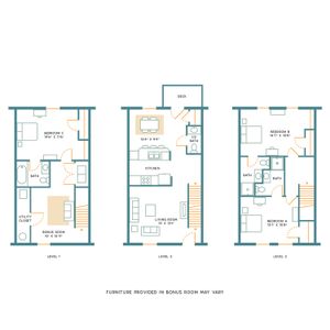 3BR/3.5BR - Unfurnished - A
