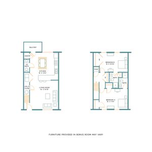 2BR/2.5BA- Unfurnished