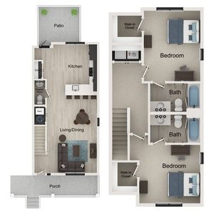 2BR/2.5BA - Hampton B