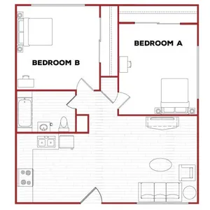 2BR/1BA - D Phase 2