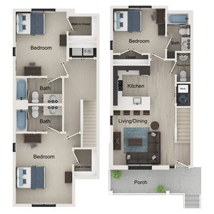 3BR/3.5BA - Hampton A - T1
