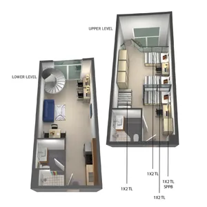 1 Bed 2 Bed QUAD