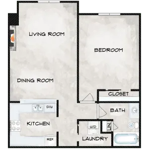 One bedroom