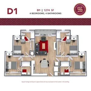 4 Bedroom Floorplan