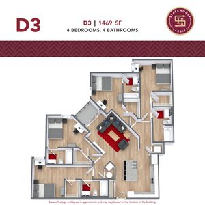 4 Bedroom Floorplan