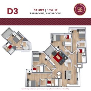 5 Bedroom floorplan