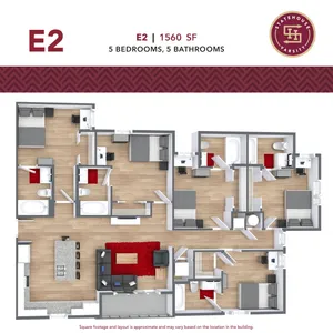 5 Bedroom floorplan