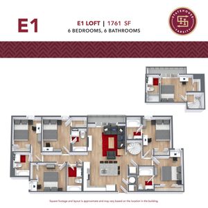 6 Bedroom Floorplan