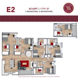 6 Bedroom Floorplan