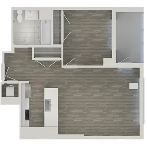 The Emerson Plan A3 1-Bedroom