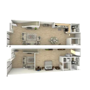 A7TH (Townhome Loft) | 1-Bedroom Floorplan