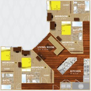 8N Lofts - 4 BEDROOM, 4 BATH