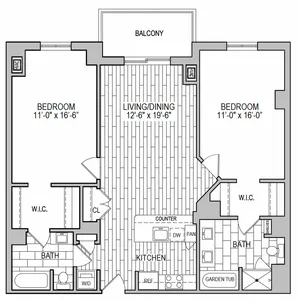 Tier 12 Modernized Floor Plan