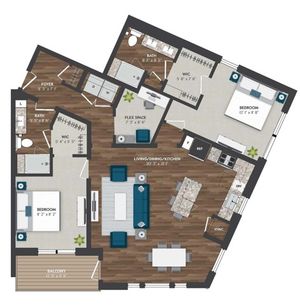 C10 | 2x2 | 1304 sq ft
