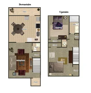 Coves at Yale - Two-Story Floorplan