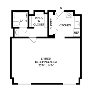 Studio - A Floorplan
