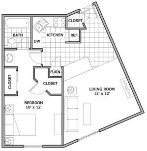 1 Bedroom | One Bedroom Apartment | The Abbey