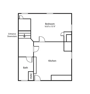 1 bedroom apartment floorplan