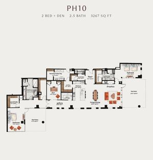 PH10 | 3 Bed 2.5 Bath 3,267 square feet