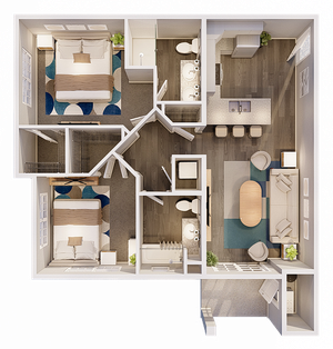 Maplewood 2 Bedroom 2 Bath