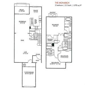 3/2 XL Floor Plan