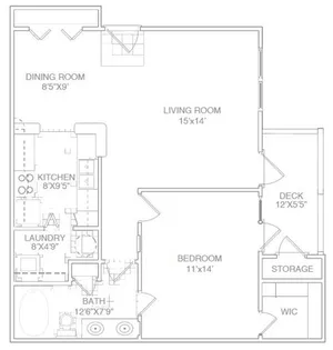 One Bed One Bath with Patio