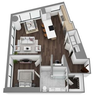 Floor Plan L - 3D