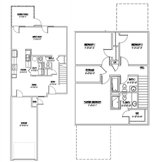 3 Bedroom Floor Plan | Havelock Nc Rentals | Atlantic Marine Corps Communities at Cherry Point