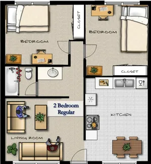 2 Bedroom Standard