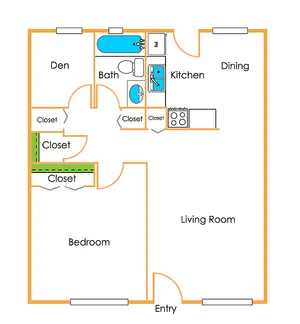 solaris on university -1x1 - 715 sq ft