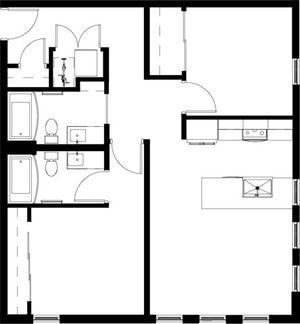 2x2C floor plan
