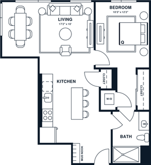 A10 | 1x1 | 701 sq ft