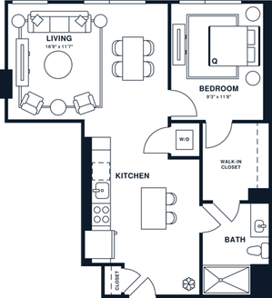 A9.A | 1x1 | 695 sq ft
