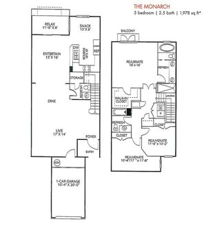 3/2 XL Floor Plan
