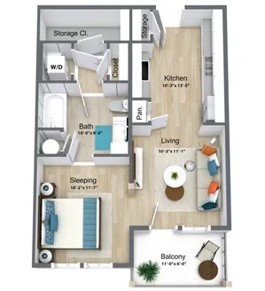 one bedroom