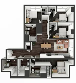 D3 Floor plan layout